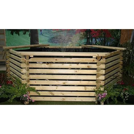 600 Gallon Koi Pond with Sump without Pump - W229 x H75 cm - Minimal Assembly Required