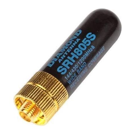 Antena de doble banda para Kenwood Baofeng Walkie Talkie Negro (1/5)