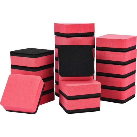 Lot de 30 gommes magnétiques pour tableau blanc, nettoyant effaçable à sec, marqueur sec, fournitures scolaires et de bureau. (1/5)