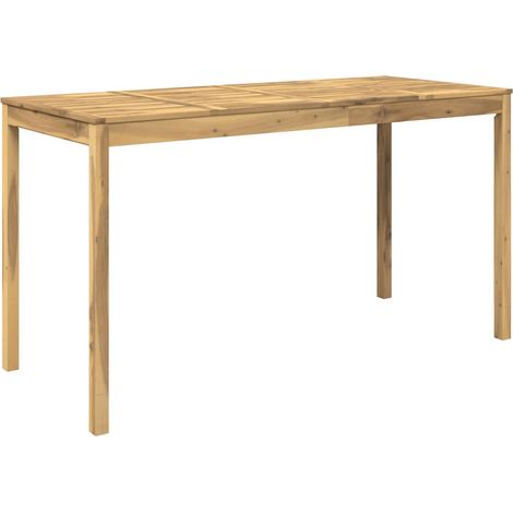 Gartenbar-Tisch Weiß 196 x 80,5 x 105 cm Massivholz Akazie vidaXL (1/5)
