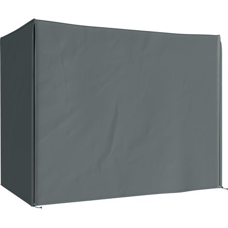 Hollywoodschaukel Abdeckung 3 Sitzer Wasserdicht Schutzhülle für Gartenschaukel Oxford Gewebe 220 x 125 x 172 cm, Grau (1/5)