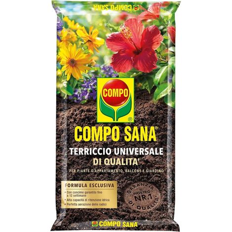 Compo SANA UNIVERSALE Terra Terriccio substarto concimato Turbo Radici 80 LT