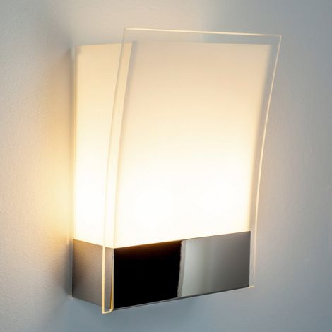 [GEBRAUCHT] B-Ware Lindby Malthe Wandleuchte Wandleuchte Lampe Leuchte E27 Glas Metall Weiß Ch895