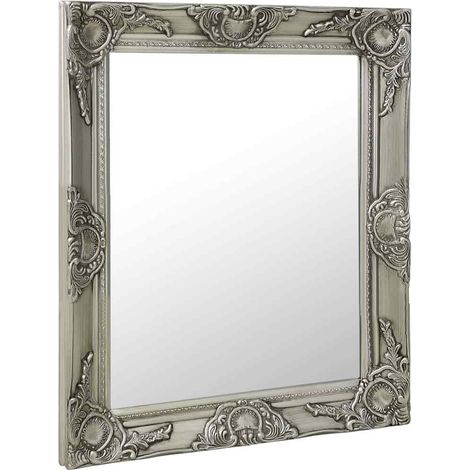Miroir mural Style Moderne - 50x60 cm Argenté BV100239 - BonneVie (1/5)