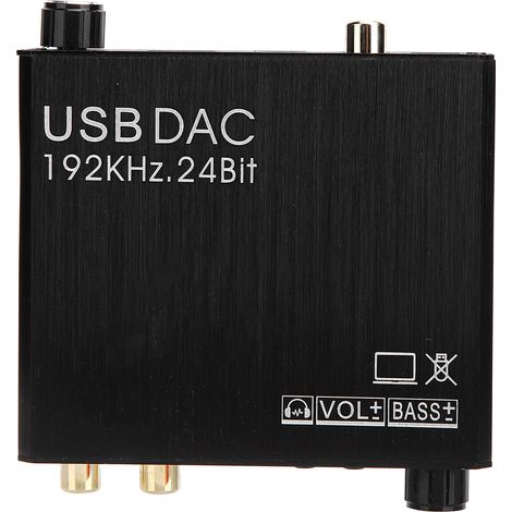 Convertisseur DAC AY107 pour Son Hi-Fi avec Connexions RCA, Jack 3.5mm, Optique et Coaxial (1/5)