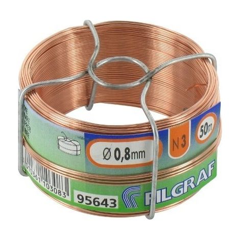 Kupferdraht, isoliert Nr. 3 – 0,80 mm x 50 m – 200 g