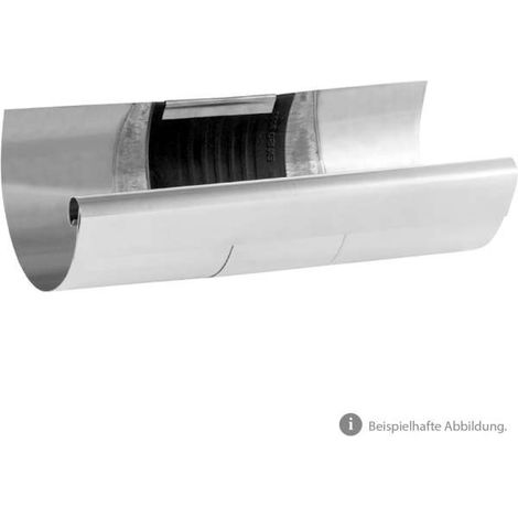 Zambelli Kupfer Rinnen-Dilatation einseitig hr 333 mm 26 cm breit mit Schutzblende, 114705