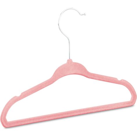 Lotto di 20 grucce per bambini pratiche e antiscivolo per vestiti 18 x 28 x 0,5 cm in plastica turchese 130006162