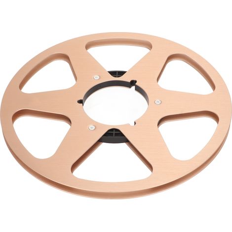 Bobine Vide 1/4 Pouce 10 Pouces en Alliage d'Aluminium pour Enregistreur - Accessoire Machine à Ouverture Disque Nab Or (1/5)