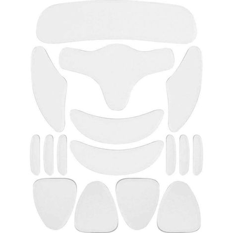 Ensemble de 16 patchs faciaux en silicone réutilisables, raffermissants et anti-rides, adaptés au cou, aux yeux et à la poitrine. (1/5)