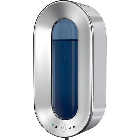 Distributeur automatique de savon 700 ml mural, sans contact, pompe infrarouge argentée, distributeur hygiénique pour salle de bain, cuisine et toilettes (1/5)