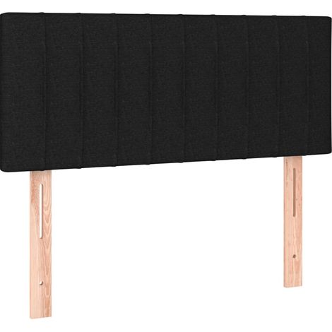 Cabecero accesorio para dormir mueble de dormitorio 100 x 5 x 78/88 cm tela negra TDL0202396