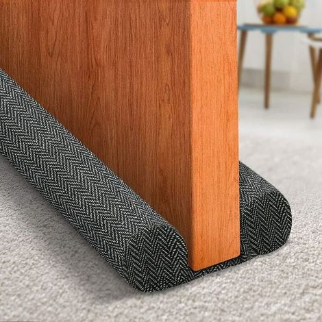 INHHUB Door Draft Stopper, Size Under Door Draft Blocker Air Door Guard Door Sound Blocker Door Sweep, Energy Saving (Upgrade-Black)-INHHUB (1/5)
