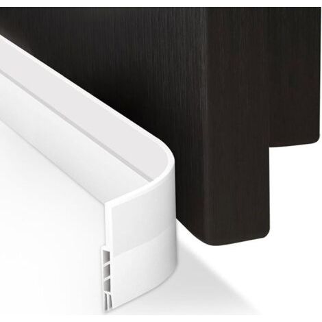 Calfeutrer Bas de Porte, 100 X 4.5CM Bande d'Etanchéité en Silicone, Souple Isolant Phonique Thermique Bas de Porte Adhési (1/5)