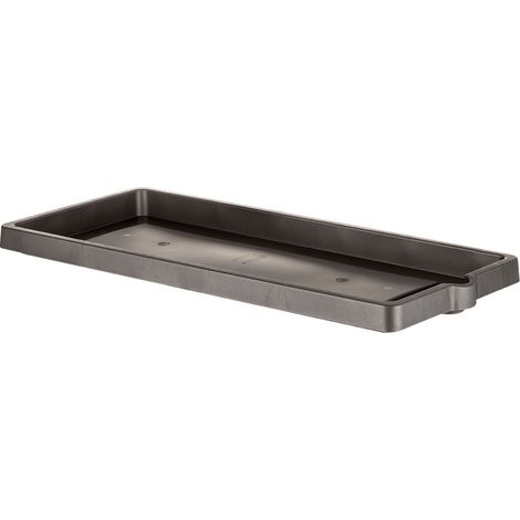 Sottovaso per Fioriera Rettangolare Bama Antracite 94 x 36 x 5,5 cm
