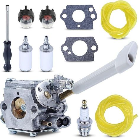RY08420A Carburateur souffleur de feuilles de sac à dos et Carb Ajustement des outils pour Ryobi BP42 RY08420 avec ligne de filtre à carburant Pièces de rechange pour 308054079 530069247 (1/5)