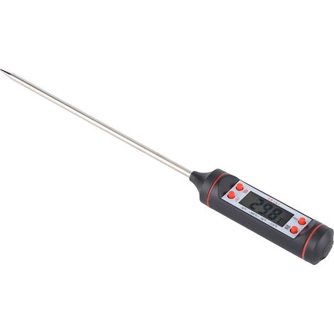 Digitales Lebensmittelthermometer mit Sonde, Fleischthermometer mit Aufbewahrungsbox für Grillküche (1/5)