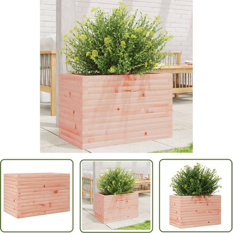 The Living Store Jardinière 70x40x45,5 cm bois massif douglas - Jardinieredouglas - Jardinière Extérieure - Pot De Fleurs Extérieur - Décoration Jardin - Bac À Plantation (1/5)