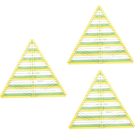 3 Pièces Règle de Patchwork Durable pour Couture Quilting Outil de Mesure Multifuntionnel pour Créateurs Amateurs de Bricolage (1/5)