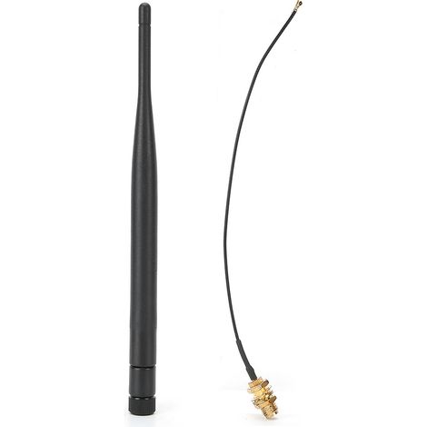 Antenne WiFi Double Bande 2.4G/5G 6DBI avec Câble d'Extension IPEX4 pour Routeur Réseau Sans Fil (1/5)