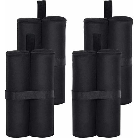 Confezione da 4 sacchi di sabbia per gazebo di qualità industriale, resistenti, con doppia cucitura, per tenda a baldacchino a comparsa, con zavorra per i piedi. (1/4)
