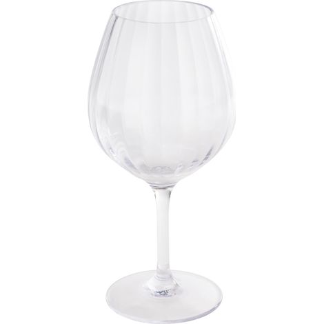 Verre à vin rouge en plastique Tritan transparent, Ø 10,5 cm, hauteur 21 cm, 600 ml (1/5)