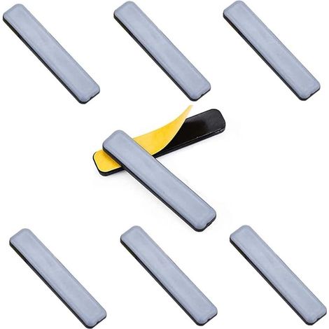 8 x 15 x 75 mm Teflon Planeurs Lourds Téflon Plaquettes pour les Meubles, les Tapis, Surface de Glissement en PTFE pour faciliter le déplacement de Meubles Lourds (1/4)