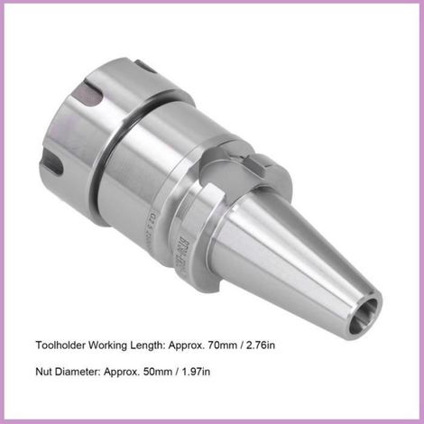 Porte-outil CNC BT30-ER32-70 pour serrage de fraises, matériau 20CrMnTi, pour fraiseuse, 1 pièce, fixation précise pour outils d'usinage (1/5)