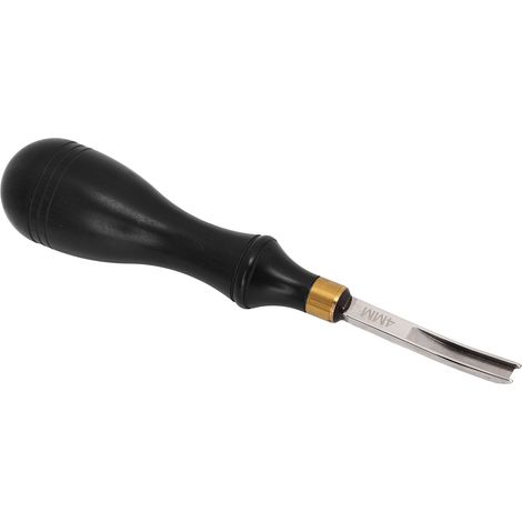 Biseau pour cuir professionnel, outil artisanal DIY, affûteur de bord large en bois d'ébène, manche 4mm, coupe-écharpe pour maroquinerie. (1/5)