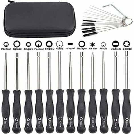 12-teiliges Vergaser-Einstellschraubendreher-Set, kompatibel mit kleinen Echo- und STIHL-Motoren, inklusive Bürste und Reinigungswerkzeug-Set. (1/5)