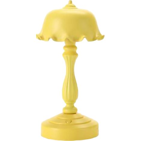 Lampe de bureau jaune rétro, jolie feuille de lotus, romantique, USB, pour chambre à coucher, LD05, lampe de chevet pour filles
