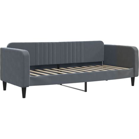 Maison Exclusive - Letto da Giorno Grigio Scuro 90x190 cm in Velluto (1/5)