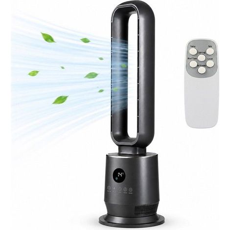 Ventilateur colonne sans pales - Générique - Modèle standard - 3 vitesses - Télécommande - Silencieux (1/5)