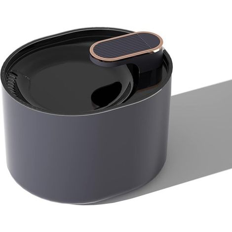 Fuente para gatos de 3 litros – Silenciosa, con filtro, bomba de agua, USB y adaptador europeo (azul-negro) (1/5)