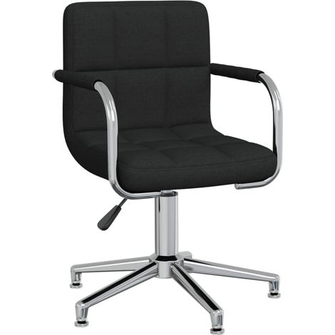 Esszimmerstuhl Drehbar Schwarz Stoff (1/5)