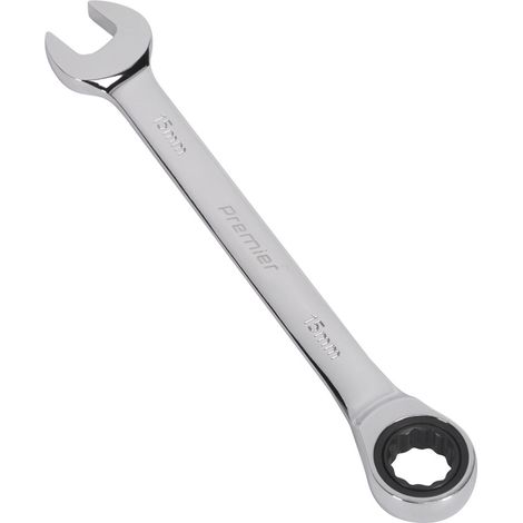 Sealey Premier Combination Ratchet Spanner 15mm RCW15 (1/2)