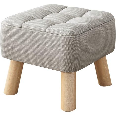 Futon carré rembourré, tabouret en tissu, usage domestique, canapé-futon simple, futon épais et portable, convient au salon - 30 x 30 x 25 cm (1/5)