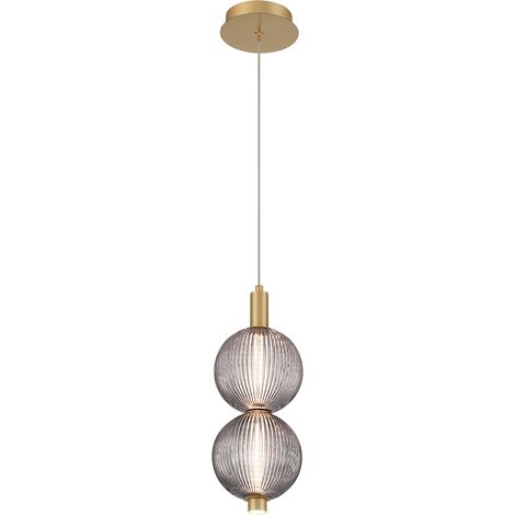 Lampada a sospensione Palmas Quintiesse LED 20W ottone (1/5)