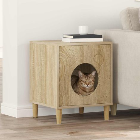 Cat House Sonoma 42.5 x 40 x 53 cm Engineered Wood vidaXL