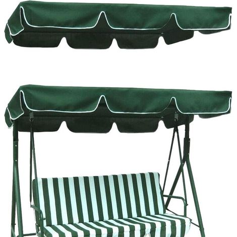 Playground Swing Chair Cover Imperméable Parasol Auvent 210D 19512515cm Vert (1/4)
