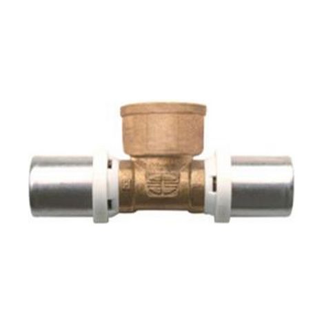 RACCORDO A TEE FEMMINA IBP A PRESSARE PER MULTISTRATO- 1/2x20- IBP- pezzi 1