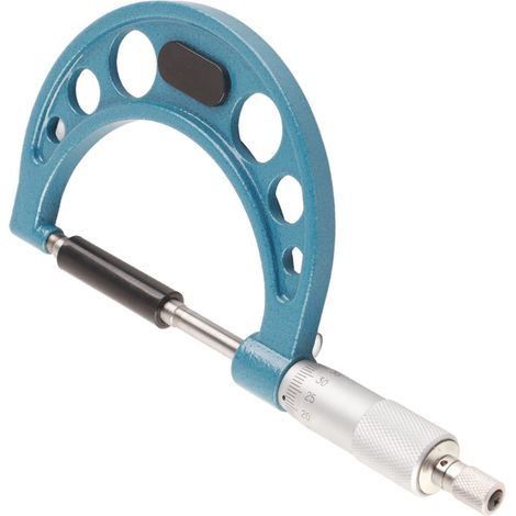 Mikrometerlehre, 0,01 mm Außenmikrometer mit Schraubenschlüssel, Edelstahl-Dickenmikrometer (50–75 mm)