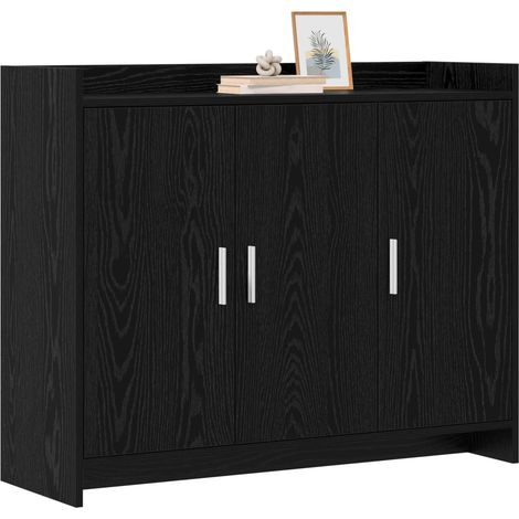 Sideboard/Anrichte/Buffet Schwarze Eiche 98,5 x 33 x 80 cm Holzwerkstoff LXWW192580 (1/5)