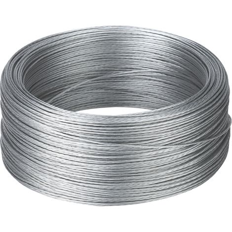 FILO ELETTRIFICATO PER RECINTO IN ACCIAIO ZINCATO INTRECCIATO mt. 200 Ø mm. 1,2