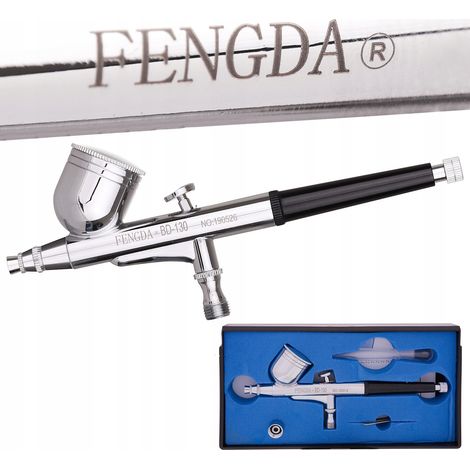 FENGDA AIRBRUSH 0,3 MM DOPPELWIRKUNGSDÜSE FÜR PRÄZISES MALEN (1/5)