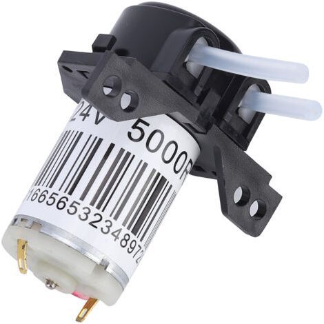 ALLIANDISPompe péristaltique miniature auto-amorçante à angle droit avec tube en silicone, adaptée à une utilisation en laboratoire (24V) (1/5)