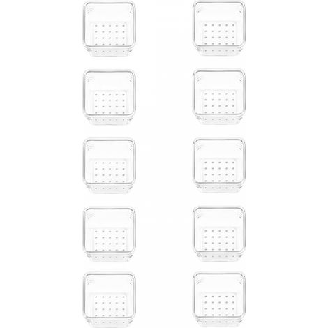 d'organisateurtiroir organisateur tablettes d'organisation pour chambresbureauxavec patin antidérapant 7,6x7,6x5,5cm 10 pcs 100 (1/5)