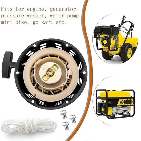 Ensemble de démarrage à tirette pour moteurs 212cc, 196cc et 224cc (1/5)