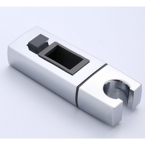 Verstellbare, verschiebbare Duschkopfhalterung (30 x 18 mm), ABS-Duschhalterung für Badezimmer, rechteckige Duschstange (1/5)