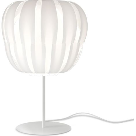 Lampada Da Scrivania-Ufficio Moderna Queen Polilux ® Bianco 1 Luce E14 H33Cm (1/2)
